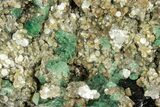 Apple-Green Fluorite Crystals w/ Muscovite & Schorl - Namibia #337156-1